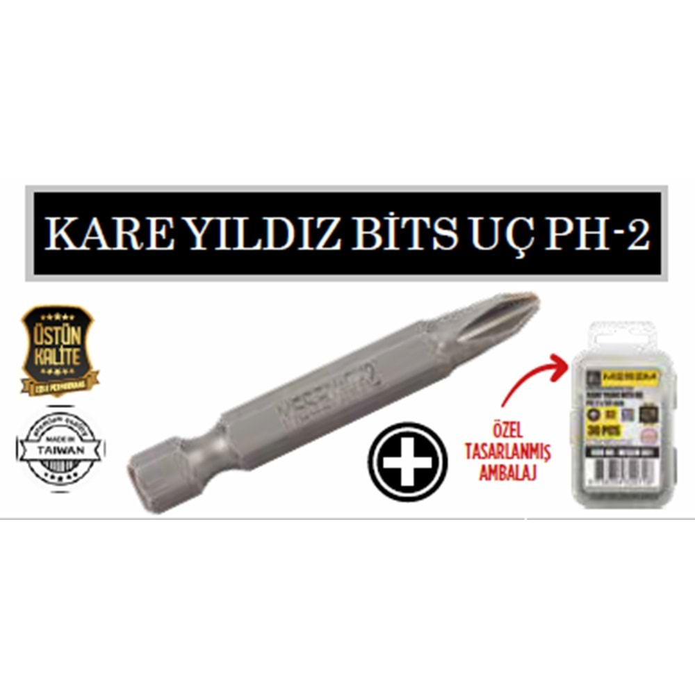 YILDIZ BİTS UÇ PH 2 x 25 mm