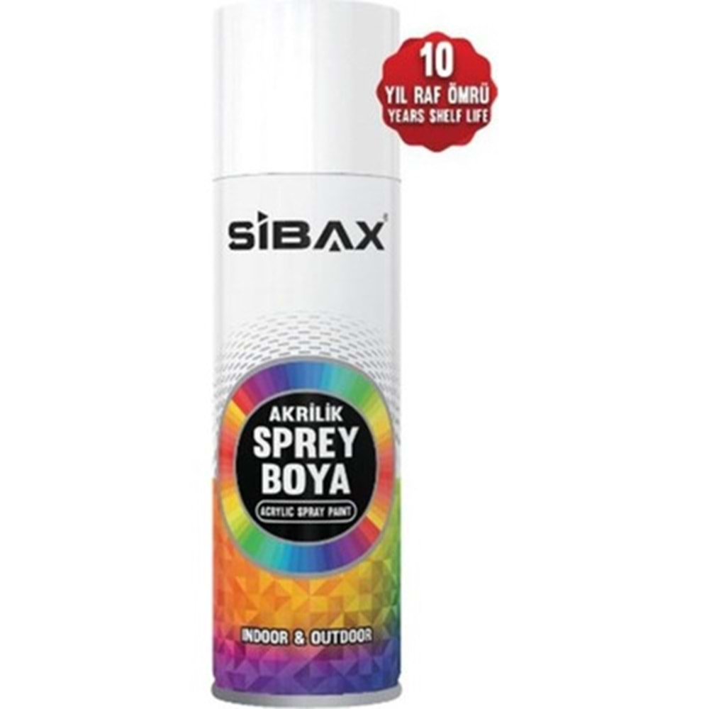 SPREY BOYA SİBAX 250ML ( PARLAK BEYAZ )