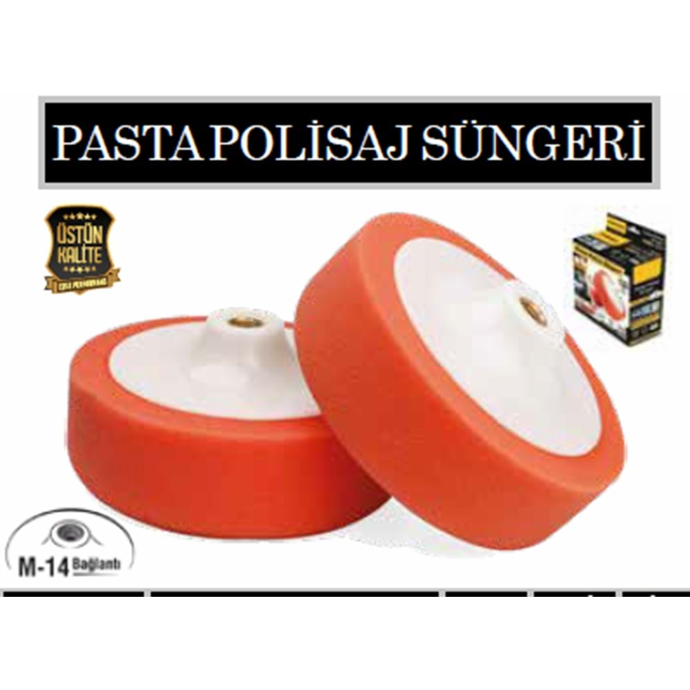 M14 BAĞLANTI PASTA POLİSAJ SÜNGERİ-150 mm