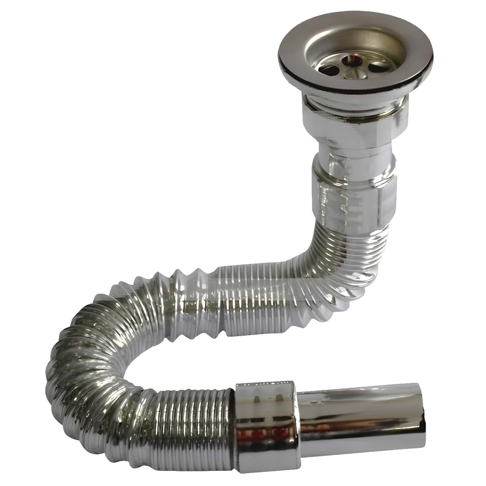 Krom Lavabo Sifonı