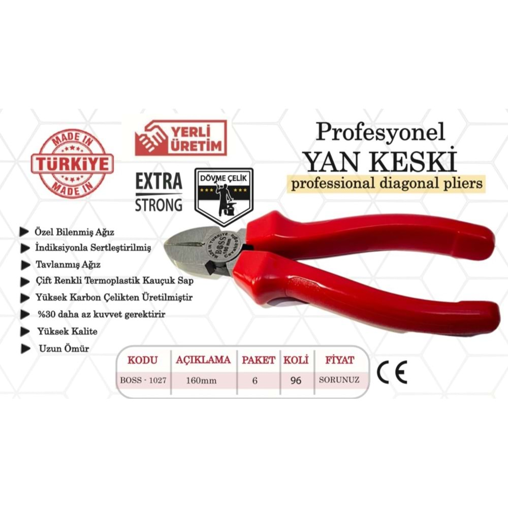 AEL BOSS YANKESKİ KIRMIZI 160 MM