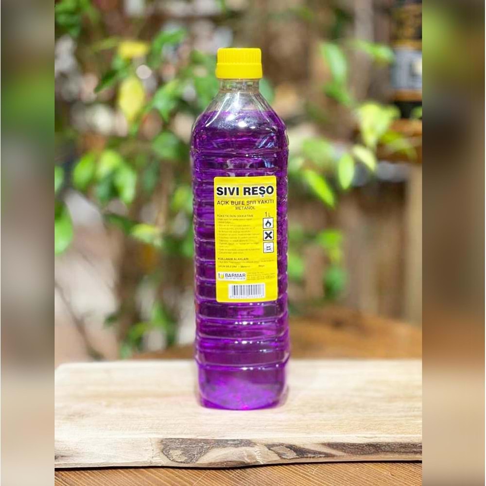 Sıvı Reşo Yakıtı 1 Lt Soba ve Mangal Tutuşturma Jeli Açık Büfe Yakıtı 1 Lt