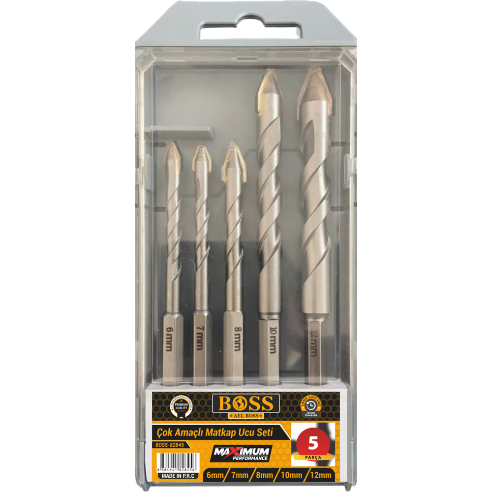 Çok Amaclı Matkap Ucu Seti 5 Pcs