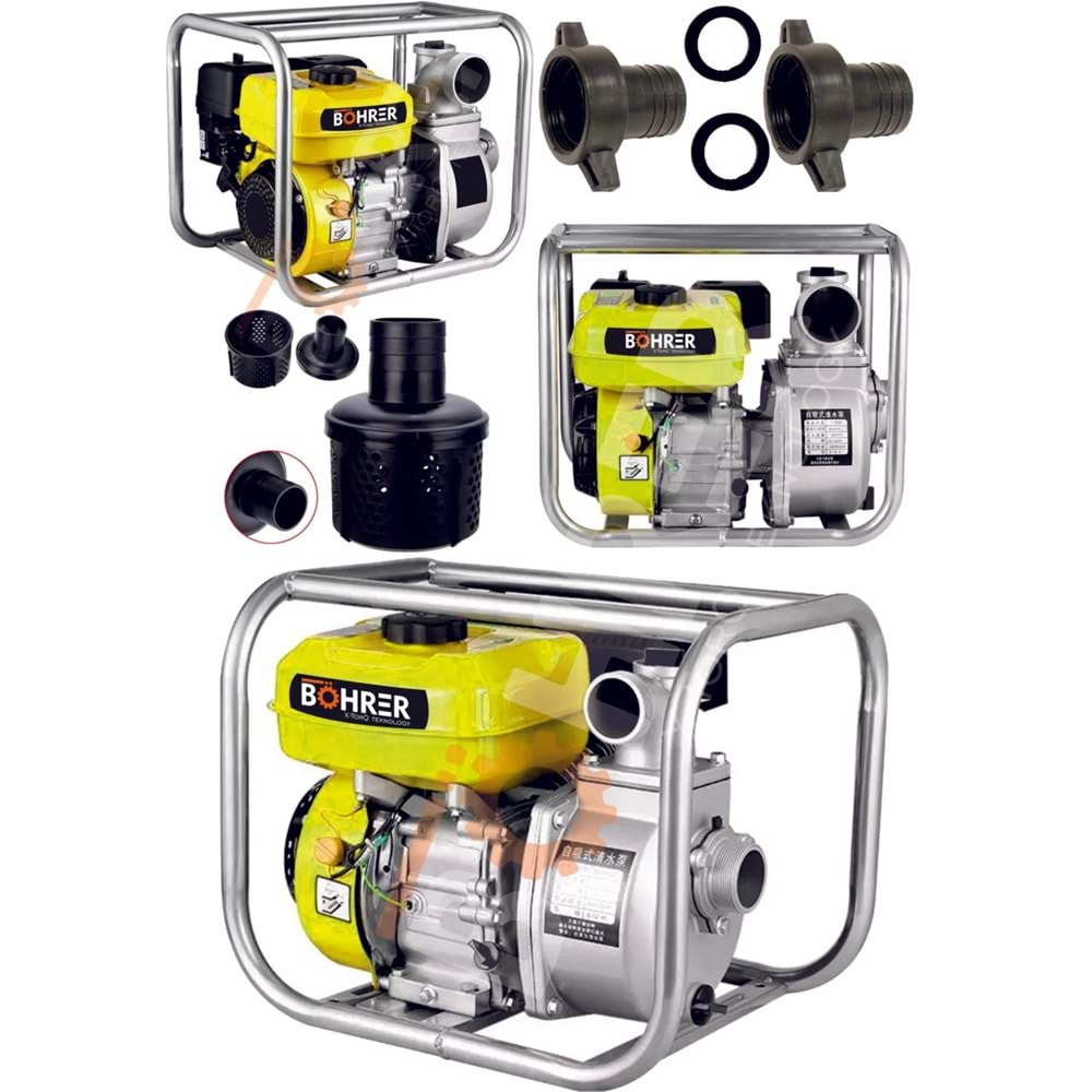 Benzinli Su Pompası 3 hp Bohrer