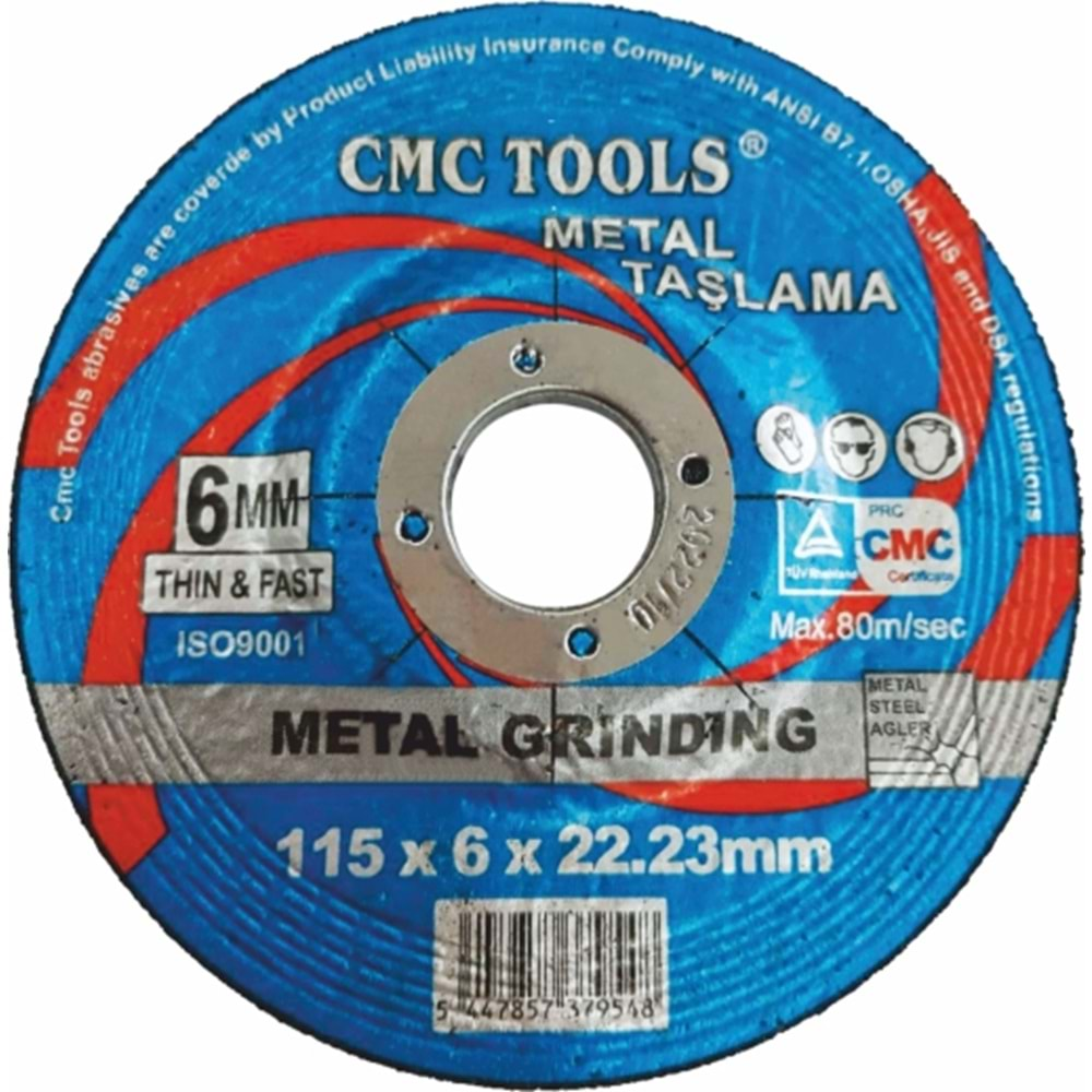 METAL KESİCİ TAŞ 115*6 MM CMC TOOLS