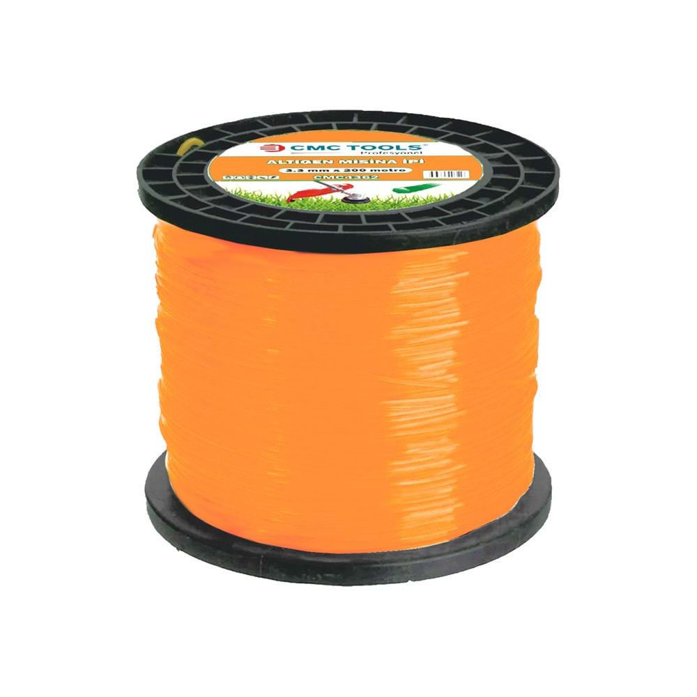 Misina İpi – Kare 3.3 mm 200 m (Rulo) CMC Tools Tırpan Misinası