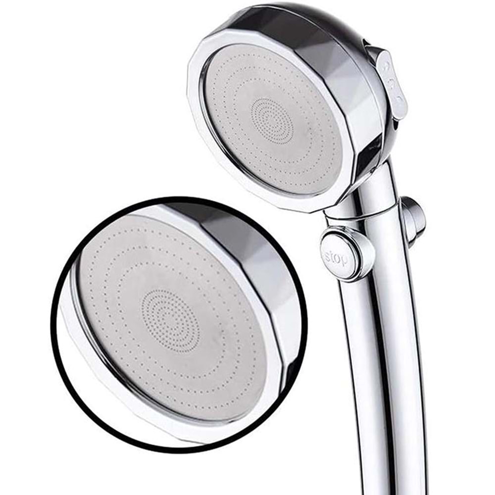 Duş Başlığı 3 Fonksiyon Stop Düğmeli Cmc5096