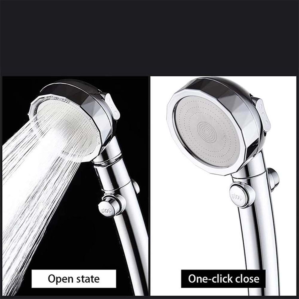 Duş Başlığı 3 Fonksiyon Stop Düğmeli Cmc5096