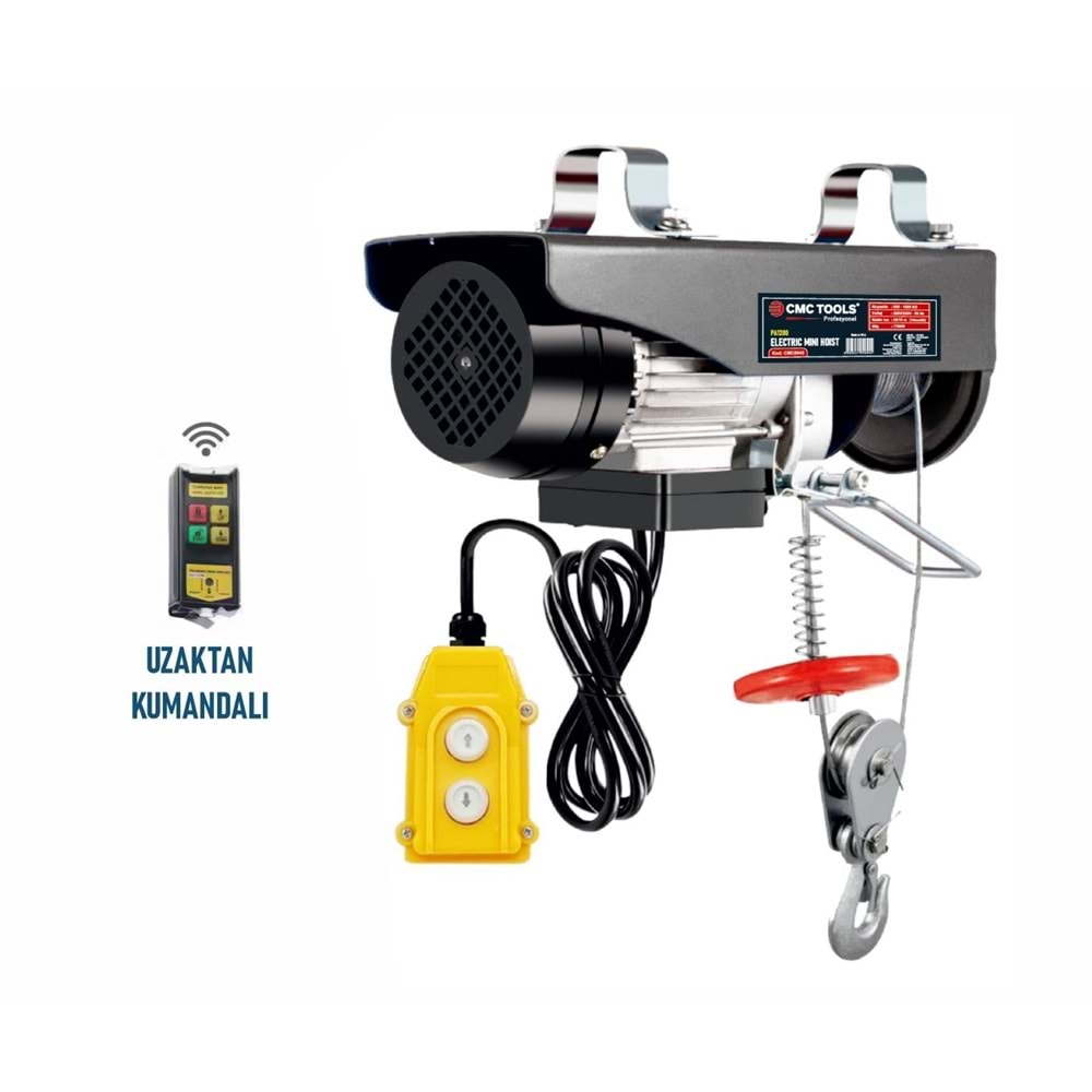 Elektirikli Vinç 250-500 Kg Uzaktan Kumandalı CMC PRO
