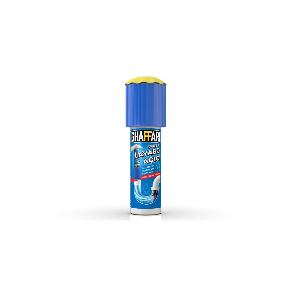 Lavabo Açıcı 200 Ml Ghaffari Lavabo Açıcı Sprey