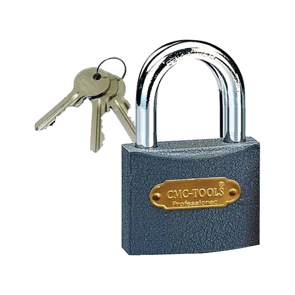 Asma Kilit Gri Kısa 38 Mm - İthal