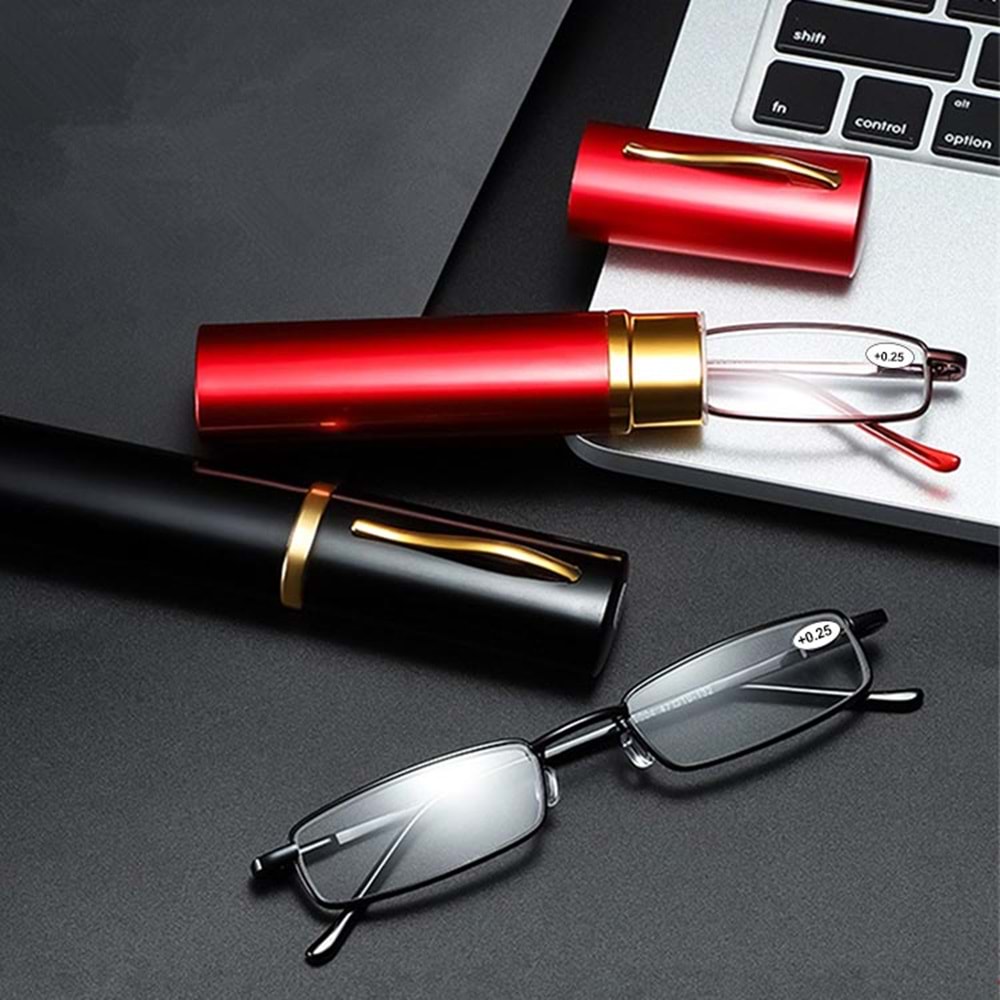 Okuma Gözlüğü 0.25 Mini Katlanır Kalem Tipi