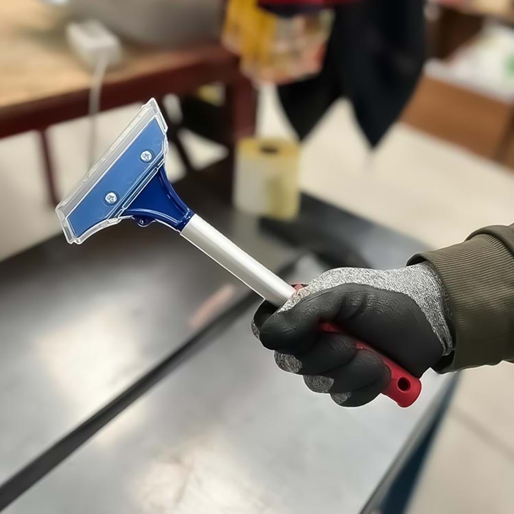 Kazıma Bıçağı Kısa Profesyonel Alüminyum Saplı Cam Kazıma 30 Cm