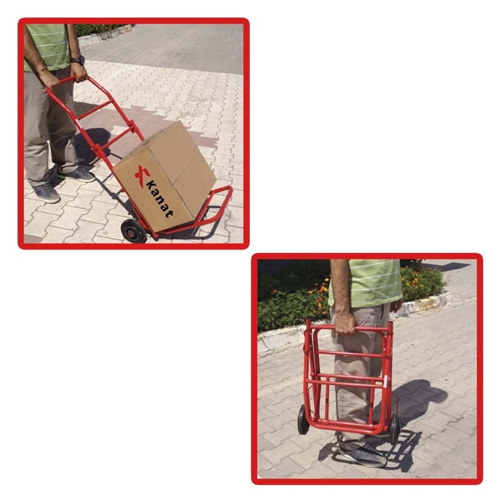 El Arabası Portatif Yük Koli Taşıma Arabası Kanat