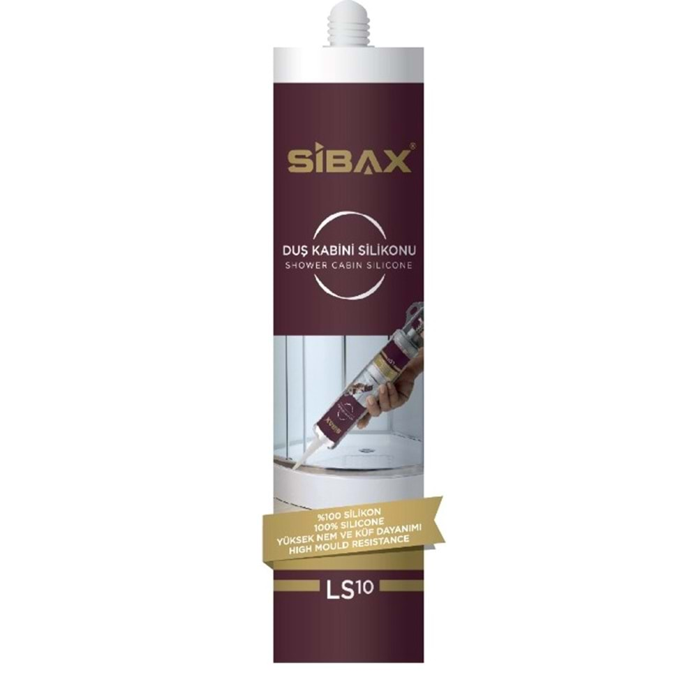 SİBAX DUŞ KABİNİ SİLİKONU 310 ML ŞEFFAF 24 LÜ