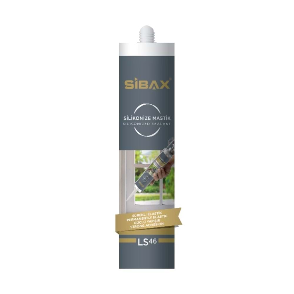 Mastik Sibax Ls46 Sibax Silikonize Mastik 450 Gr Beyaz