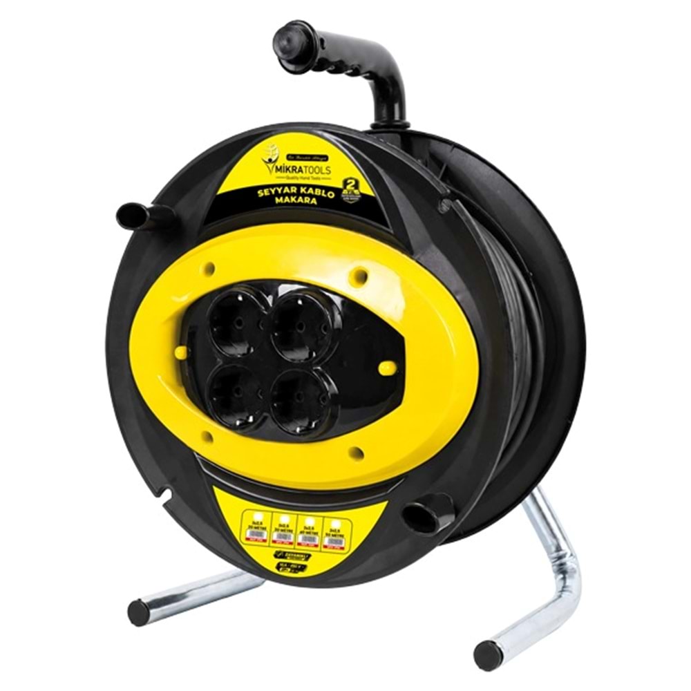 Seyyar Makaralı Kablo 3x2.5 30 Mt