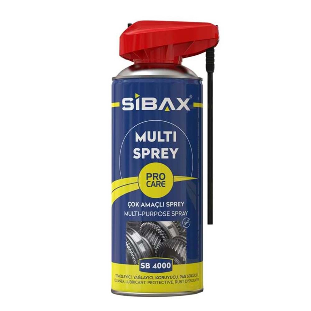 Sibax pas sökücü Multi Sprey Genel Amaçlı Sprey 400 ML Kobra Başlıklı