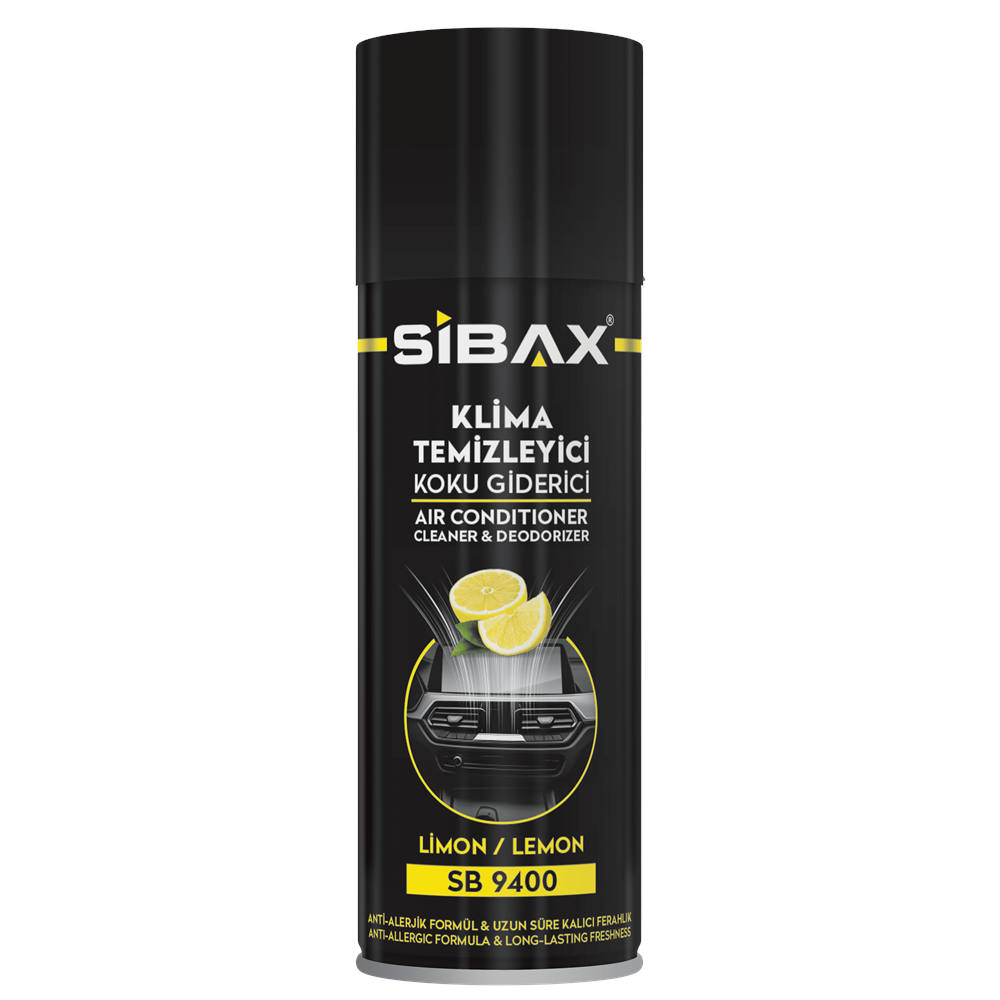 Sibax Klima Temizleyici Koku Giderici Sprey Limon 200 ml SB9400