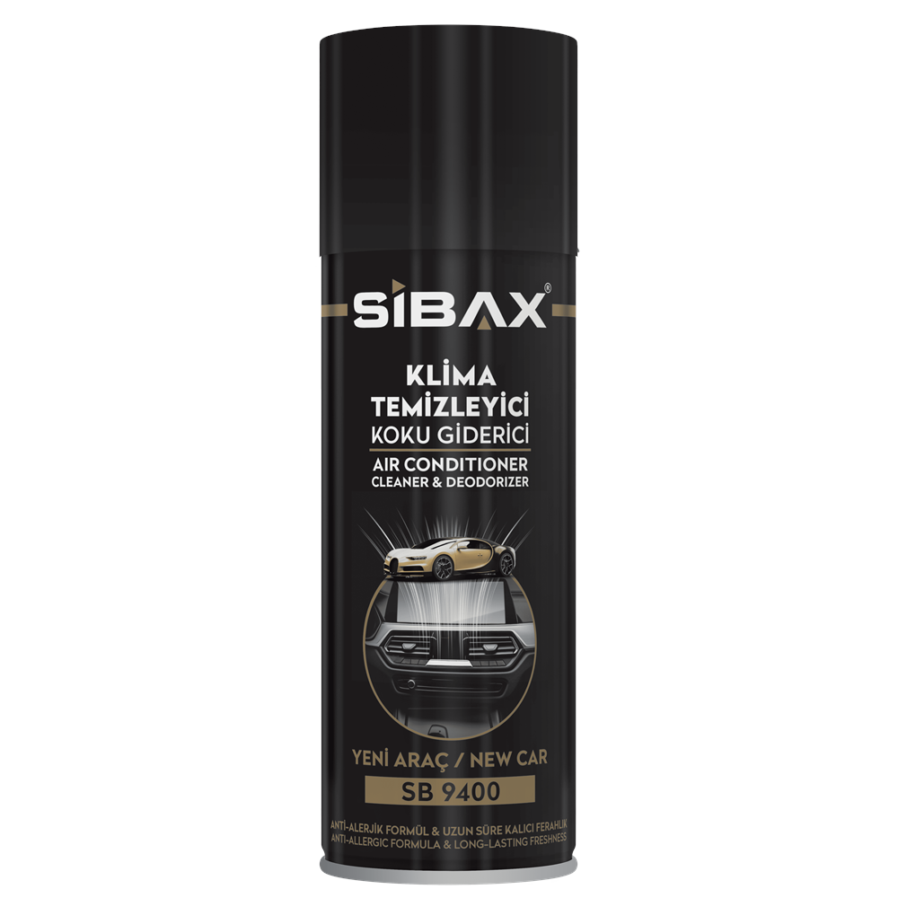 Sibax Klima Temizleyici Koku Giderici Sprey Yeni Araç İçin 200 ml SB9400