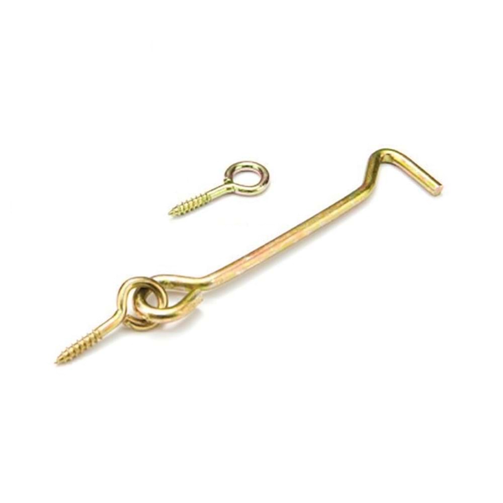 Maymuncuk Kanca Kilit 80 Mm (Paket 100 Adet) Kapı Pencere Halkalı Çengel