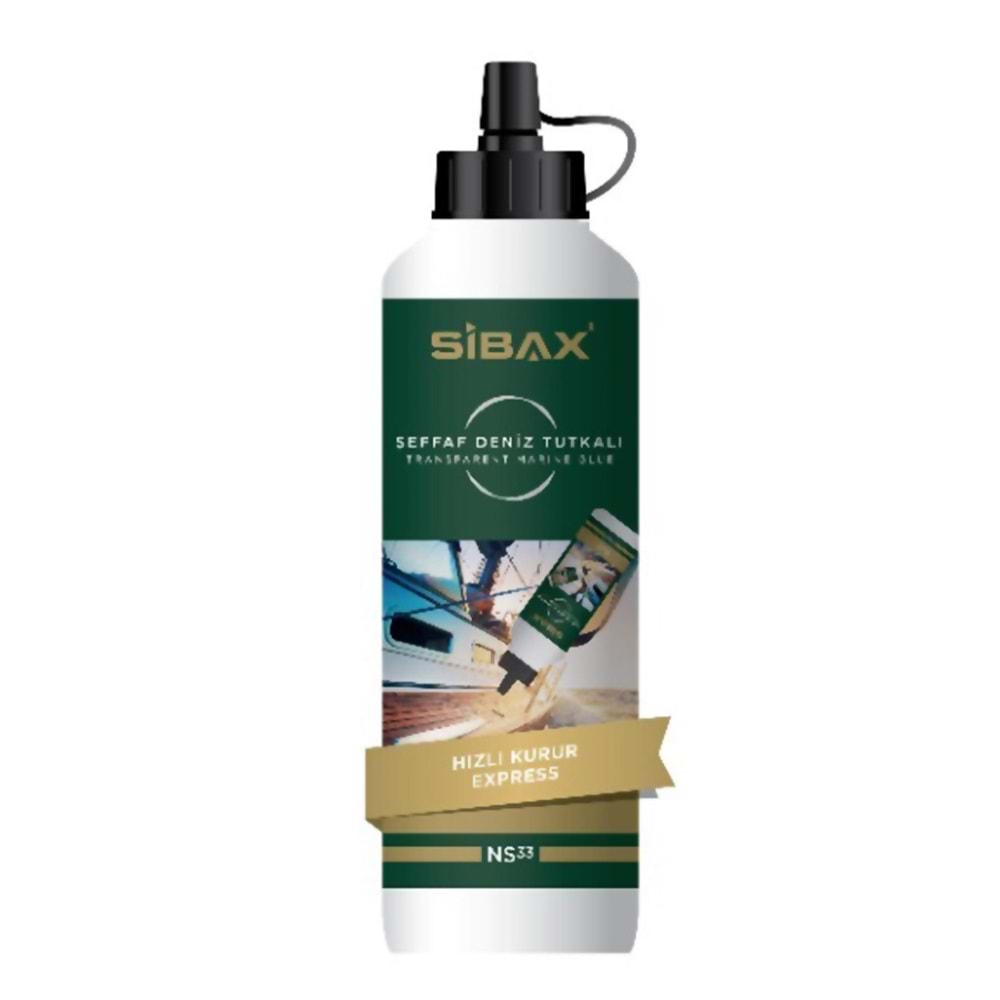 Deniz Tutkalı Sibax Ns33 500 Gr Sibax Şeffaf Ekspres Deniz Tutkalı Gemici Tutkalı