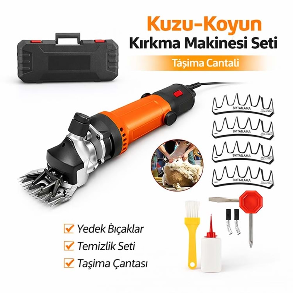 Devir Ayarlı Koyun Kırkma Makinası BE-WELT 350W Profesyonel