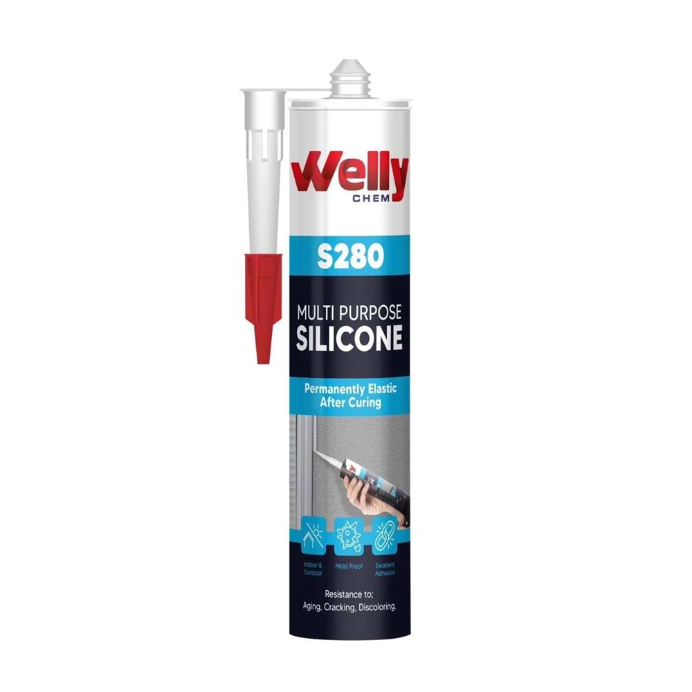 WELLY S280 GENEL AMAÇLI SİLİKON 280 GR ŞEFFAF