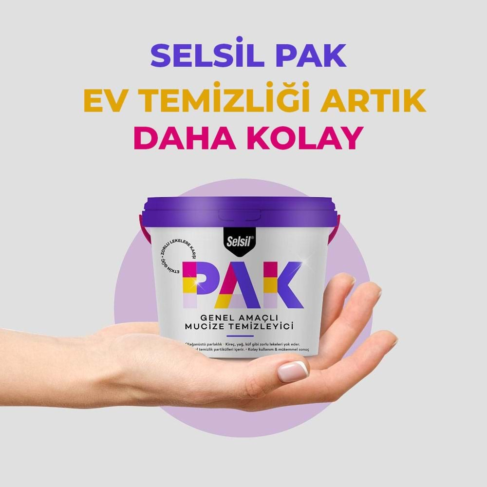 SELSİL PAK MUCİZE TEMİZLEYİCİ KREM 500 GR