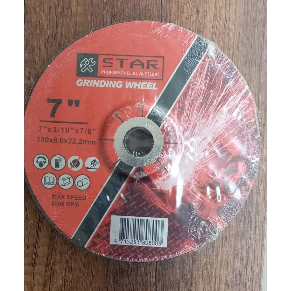 STAR 180X8.0X22 MM SPİRAL TAŞLAMA