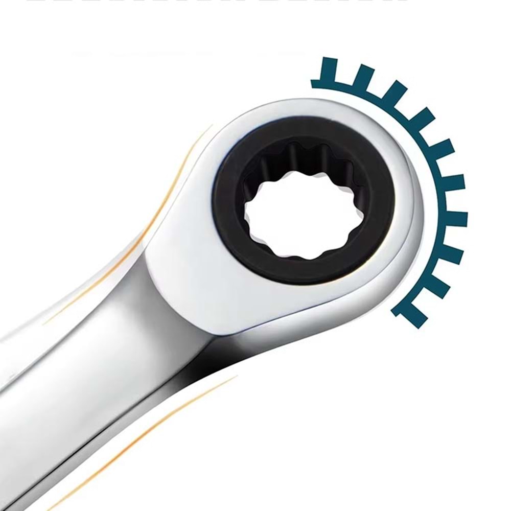 Anahtar Cırcır Kombine 11 mm Tekli Premium