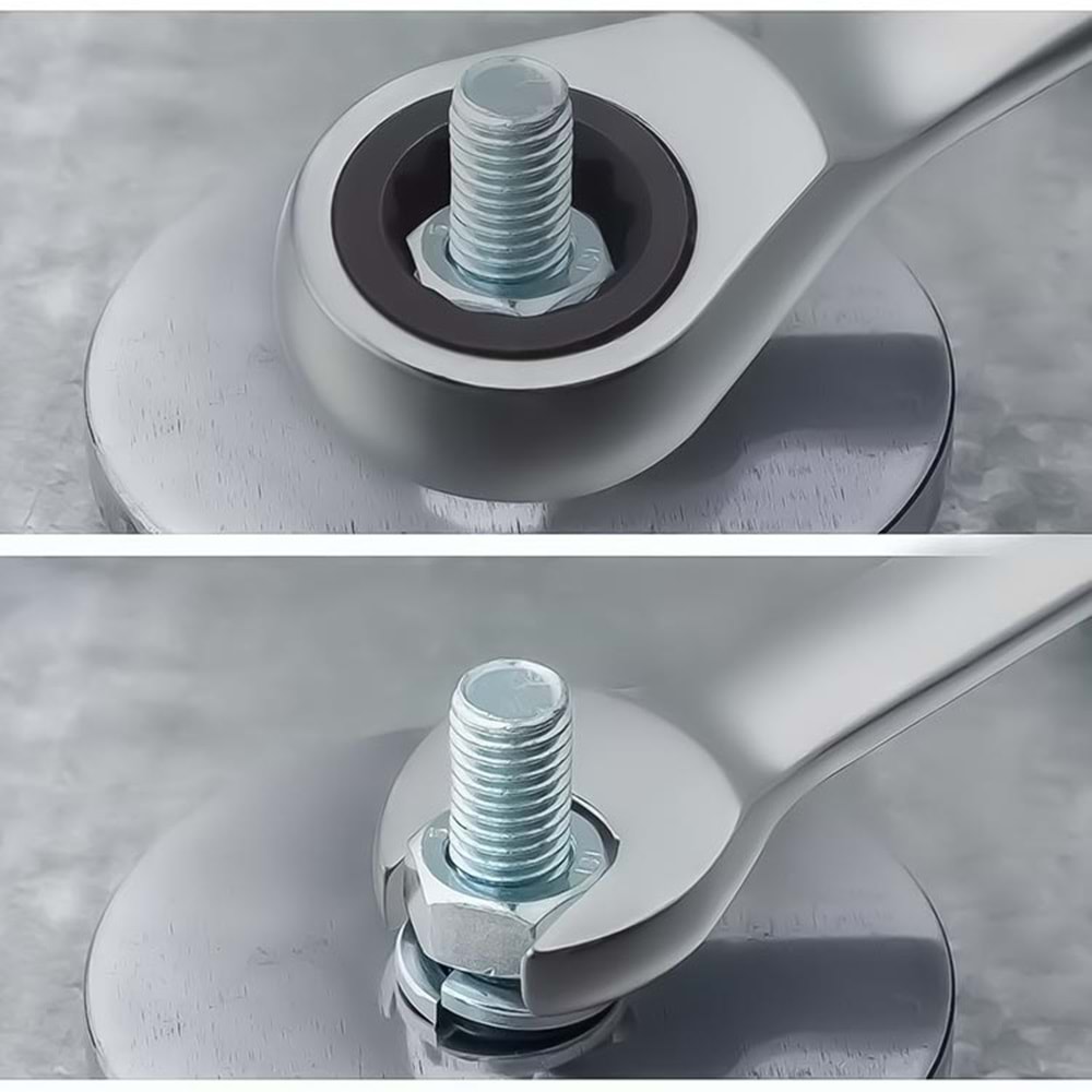 Anahtar Cırcır Kombine 15 mm Tekli Premium