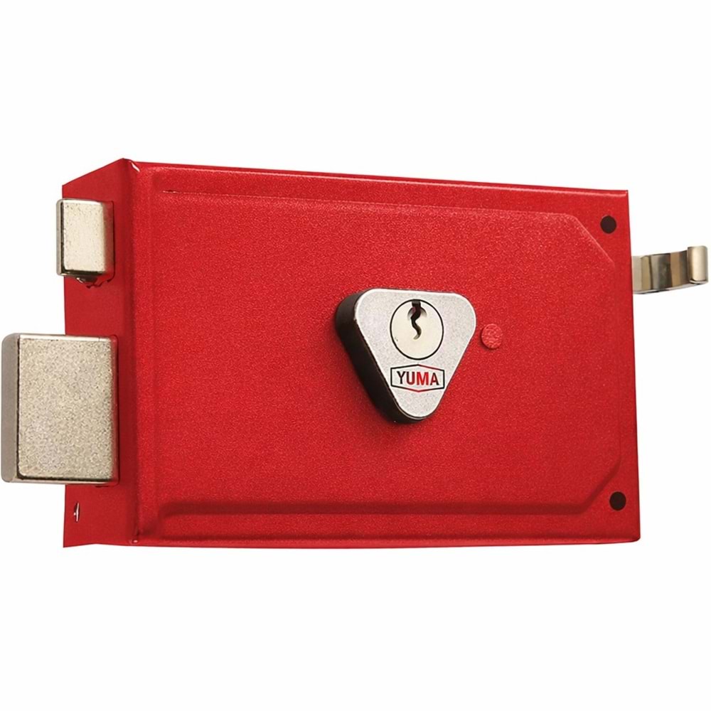 Tirajlı Kilit Kare Karşılıksız 14 CM Kırmızı YUMA