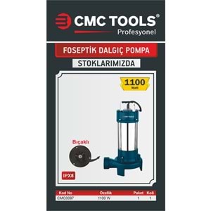 Dalgıç pompa bıçaklı foseptik - 1100 w