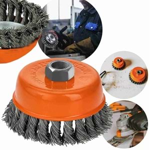 Çanak Fırça Burgulu Dmax Çanak Fırça 100 Mm