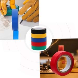 Elektrik Bandı 10 Yards Renkli Kaliteli