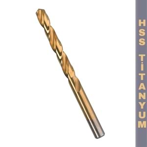 Matkap Ucu HSS Titanyum 10 mm Metal Delme Ucu