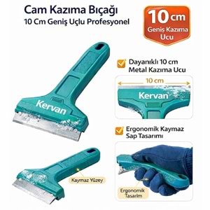 Cam Kazıma Bıçağı 10 Cm Geniş Uçlu Profesyonel