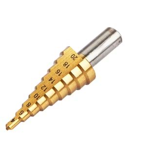 Kademeli 4-20 Mm Meşem Sac Delme profesyonel Matkap Ucu