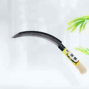 Orak – Büyük Ahşap Saplı Orak 45 cm | Tarım ve Hasat Orağı