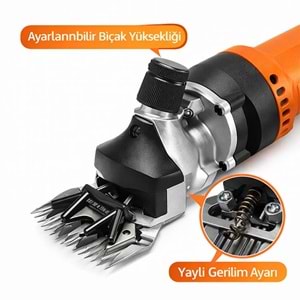 Devir Ayarlı Koyun Kırkma Makinası BE-WELT 350W Profesyonel