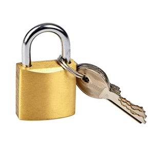 Asma Kilit Sarı Kısa 50 Mm - İthal