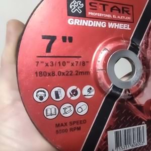 Taşlama Taşı Star 180*8 Mm