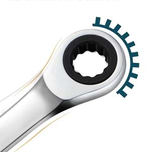 Anahtar Cırcır Kombine 13 mm Tekli Premium