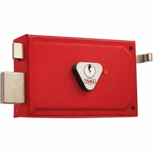 Tirajlı Kilit Kare Karşılıksız 14 CM Kırmızı YUMA