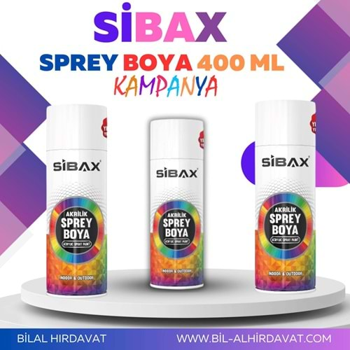 SPREY BOYA SİBAX 400ML ( BONCUK MAVİ )