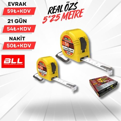 PROFEYONEL ŞERİT METRE 5 X 25 mm