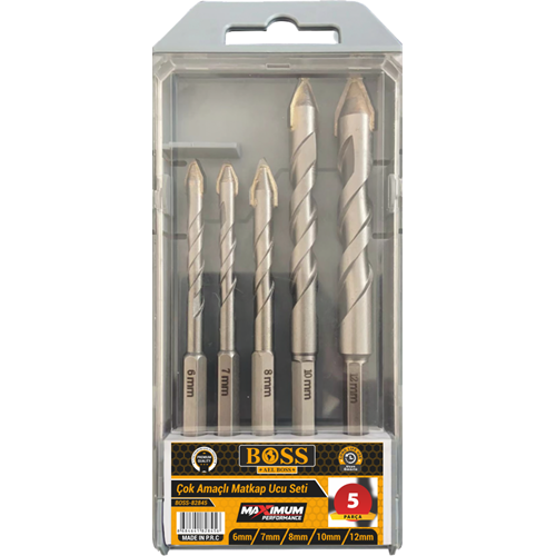 Çok Amaclı Matkap Ucu Seti 5 Pcs