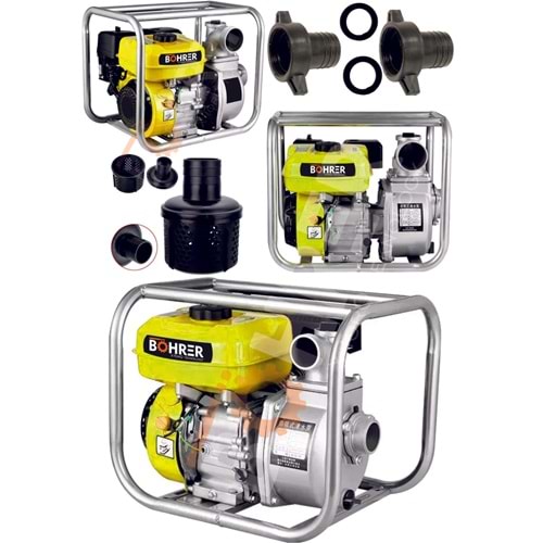 Benzinli Su Pompası 3 hp Bohrer
