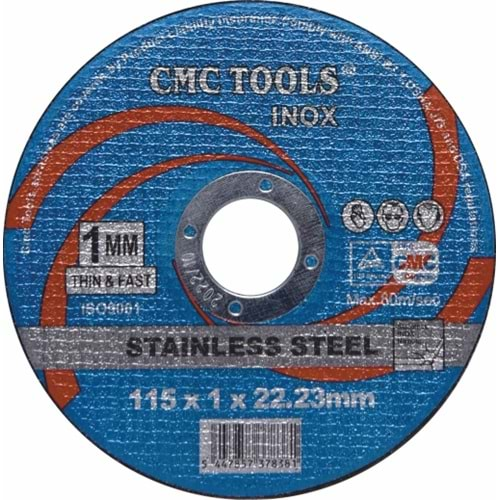 İNOX KESİCİ TAŞ 115*1 MM CMC TOOLS